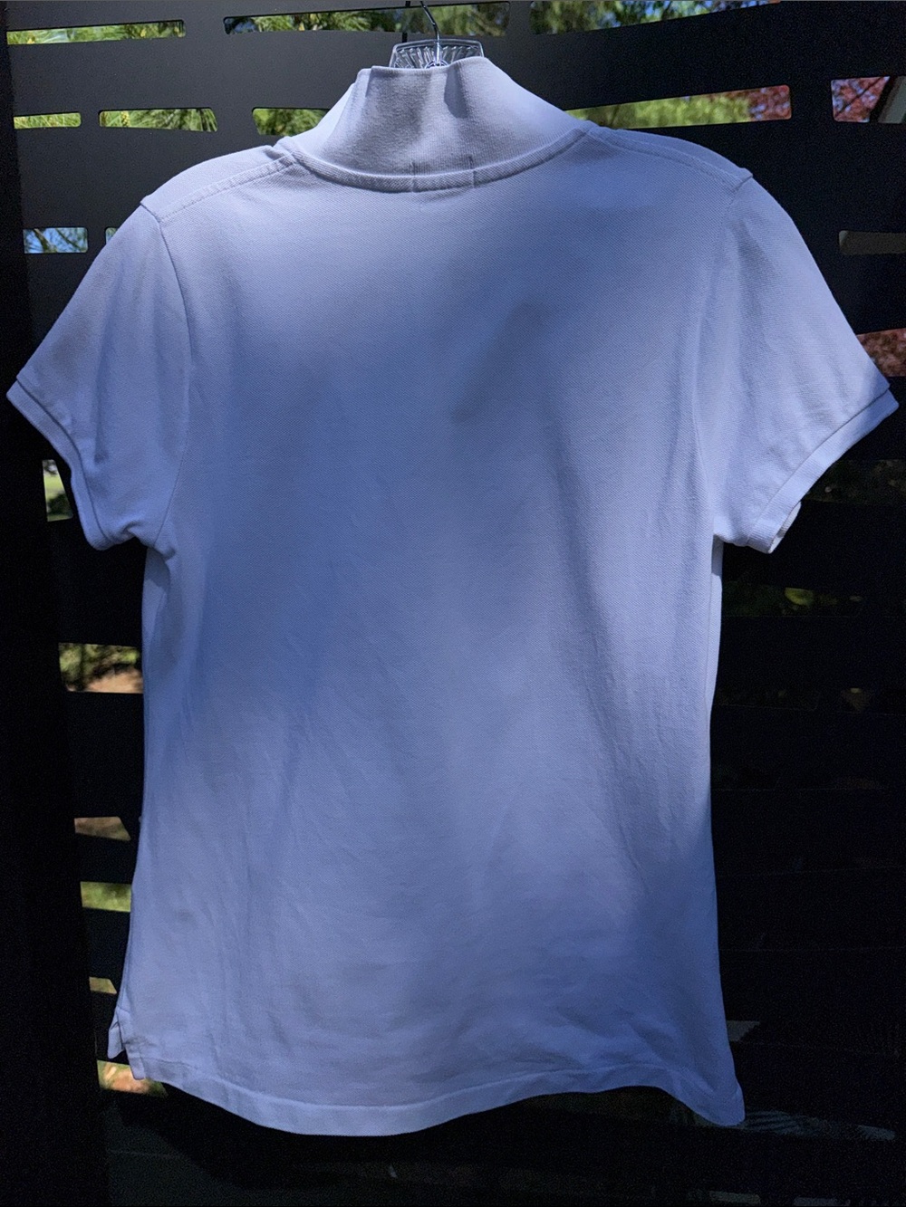 Polo by Ralph Lauren White Short-Sleeve Polo with Navy Pony Sz L theskinny polo - Picture 5 of 5